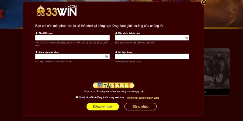 Hình thức đăng ký tài khoản vô cùng dễ dàng Hình thức đăng ký tài khoản vô cùng dễ dàng